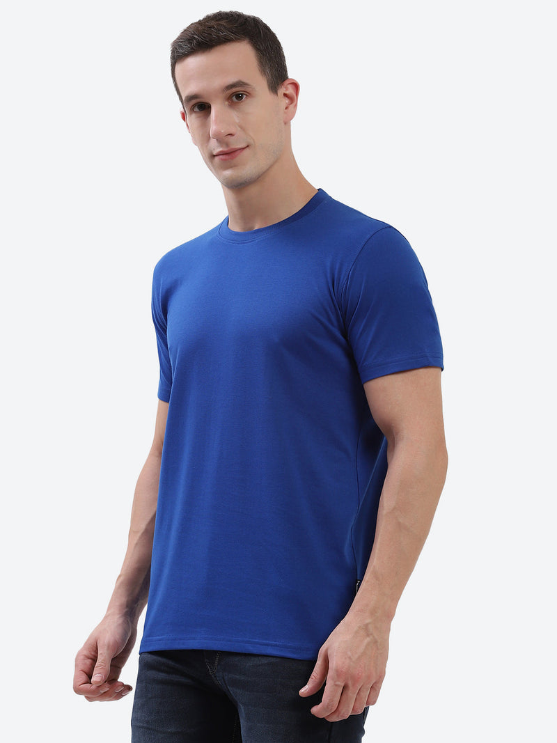 Cam Cotton Poly T-Shirt - Blue