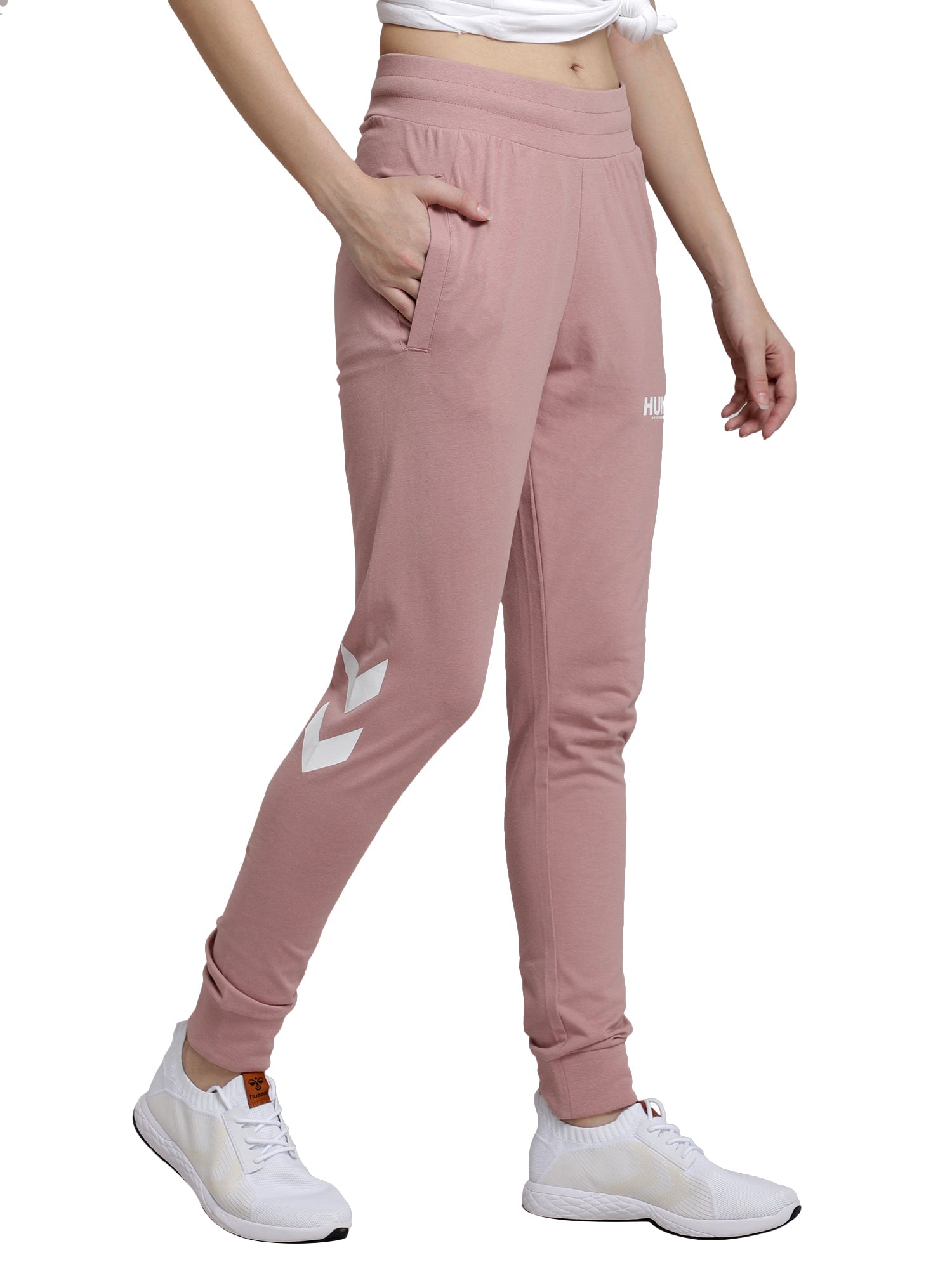 Sandra Cotton Tapered Pant - Pink