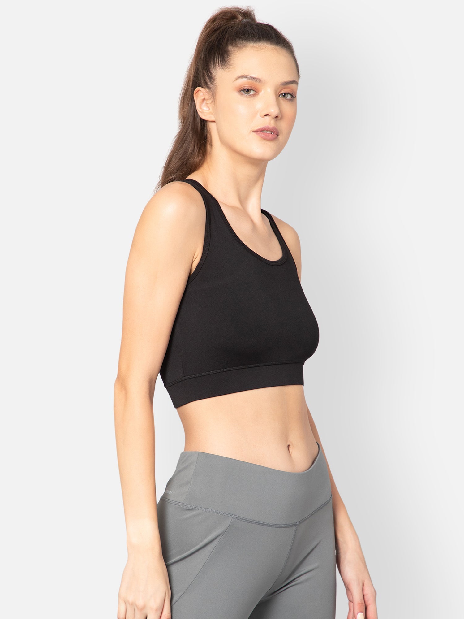 Sia Polyester Bra - Black