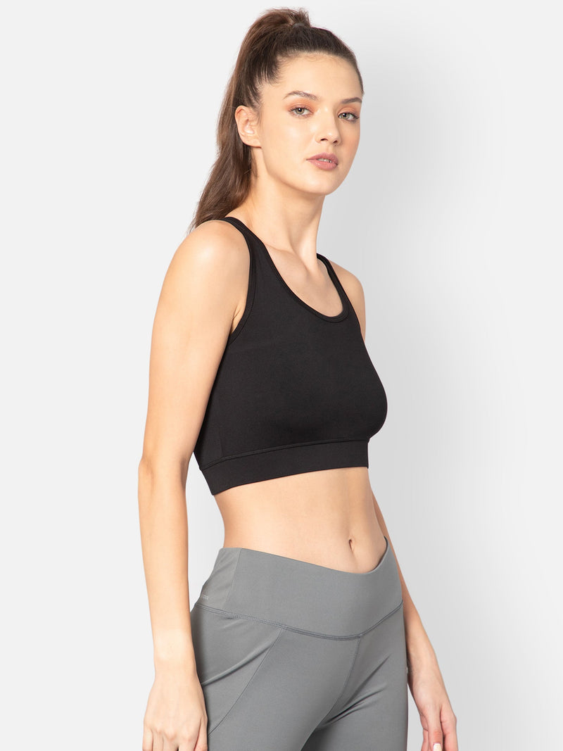 Sia Polyester Bra - Black