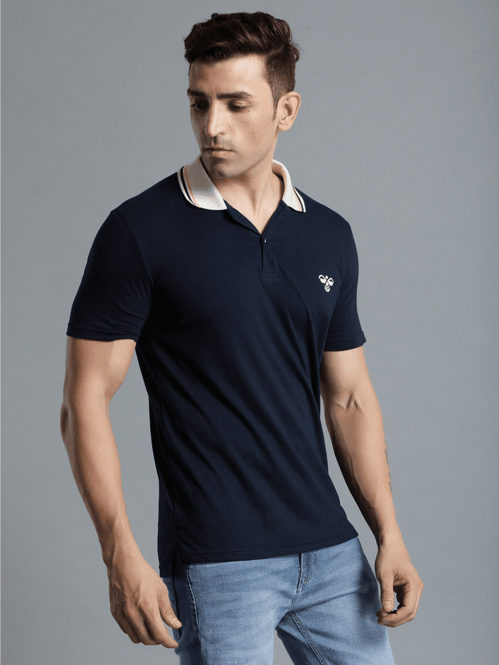 Marco Cotton Poly Polo T-Shirt - Blue Nights
