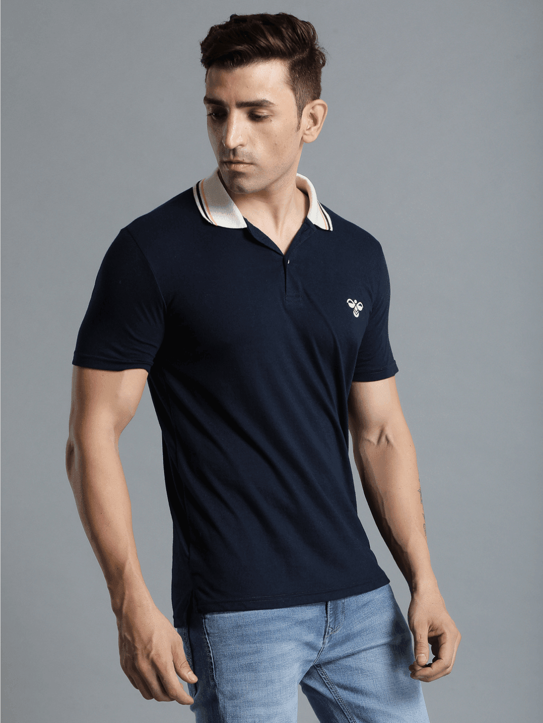 Marco Cotton Poly Polo T-Shirt - Blue Nights