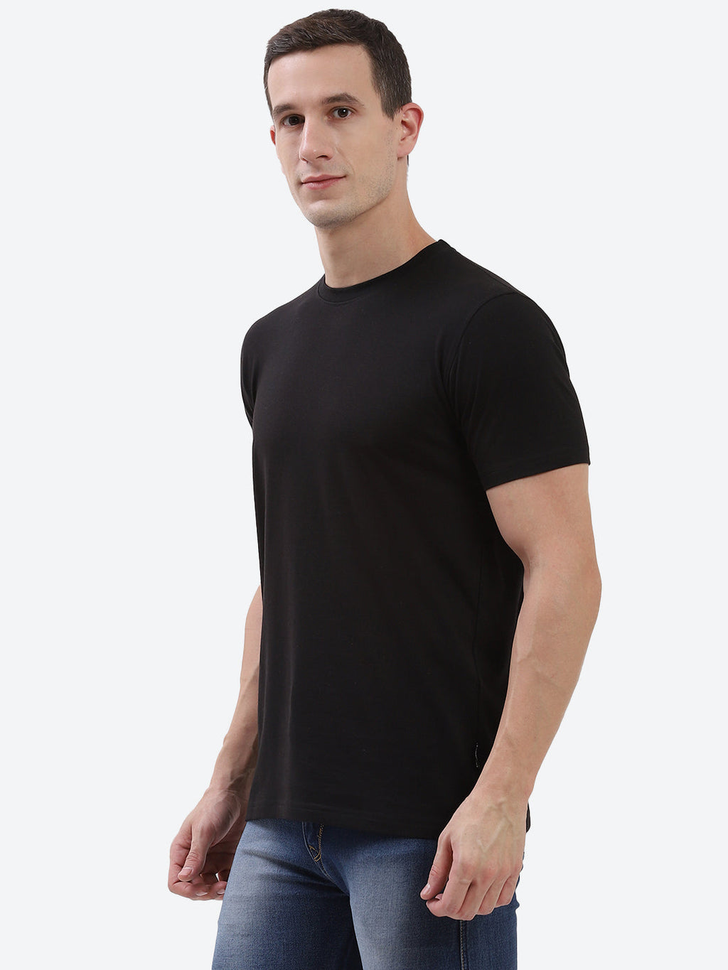 Cam Cotton Poly T-Shirt - Black