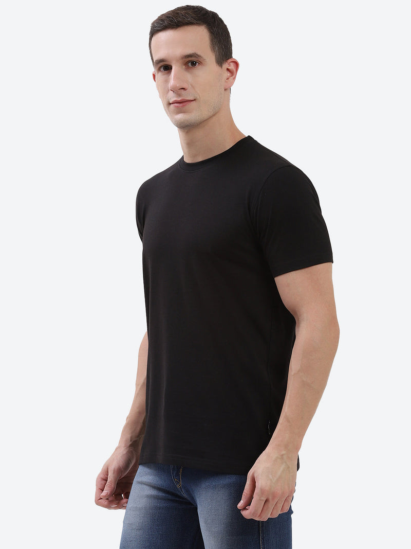 Cam Cotton Poly T-Shirt - Black