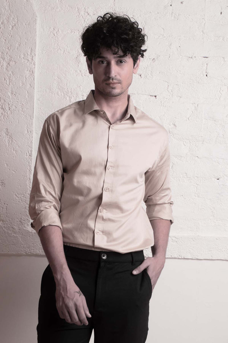 Classic Beige Classic shirt - Regular fit