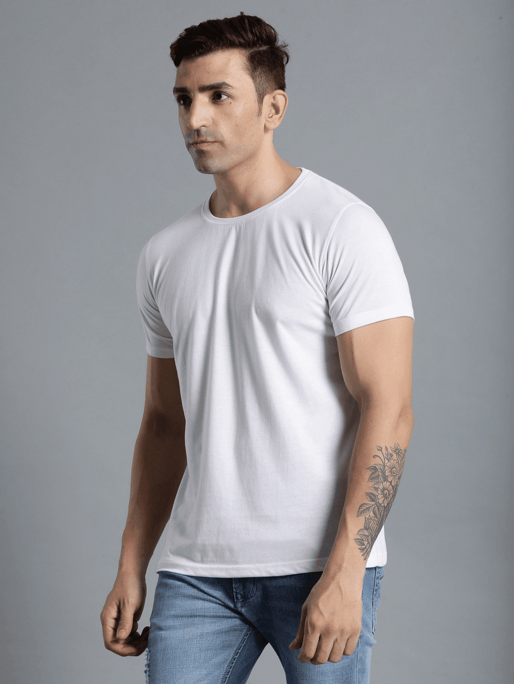 Cam Cotton Poly T-Shirt - White