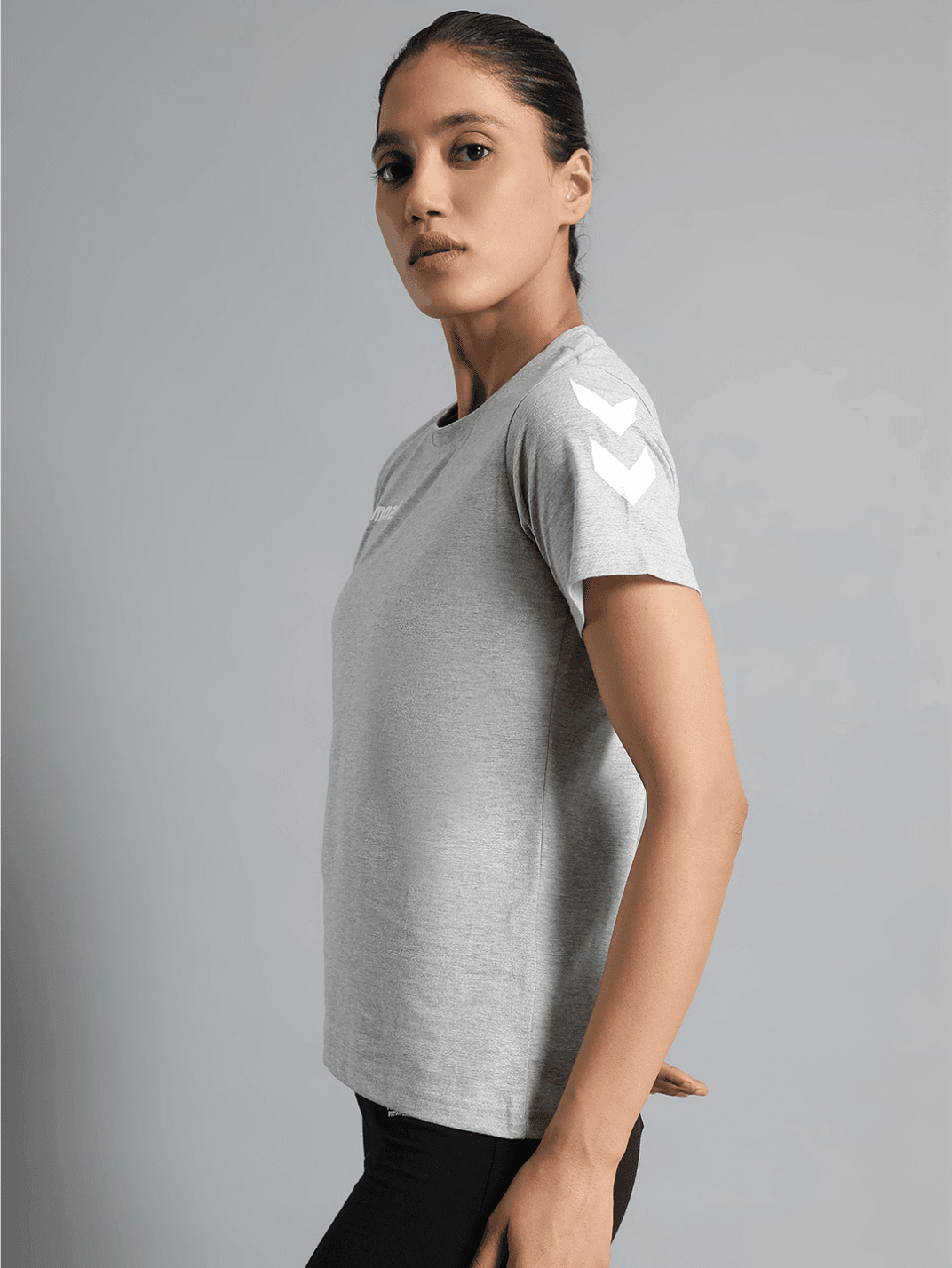 Go Cotton Poly T-Shirt - Grey Melange