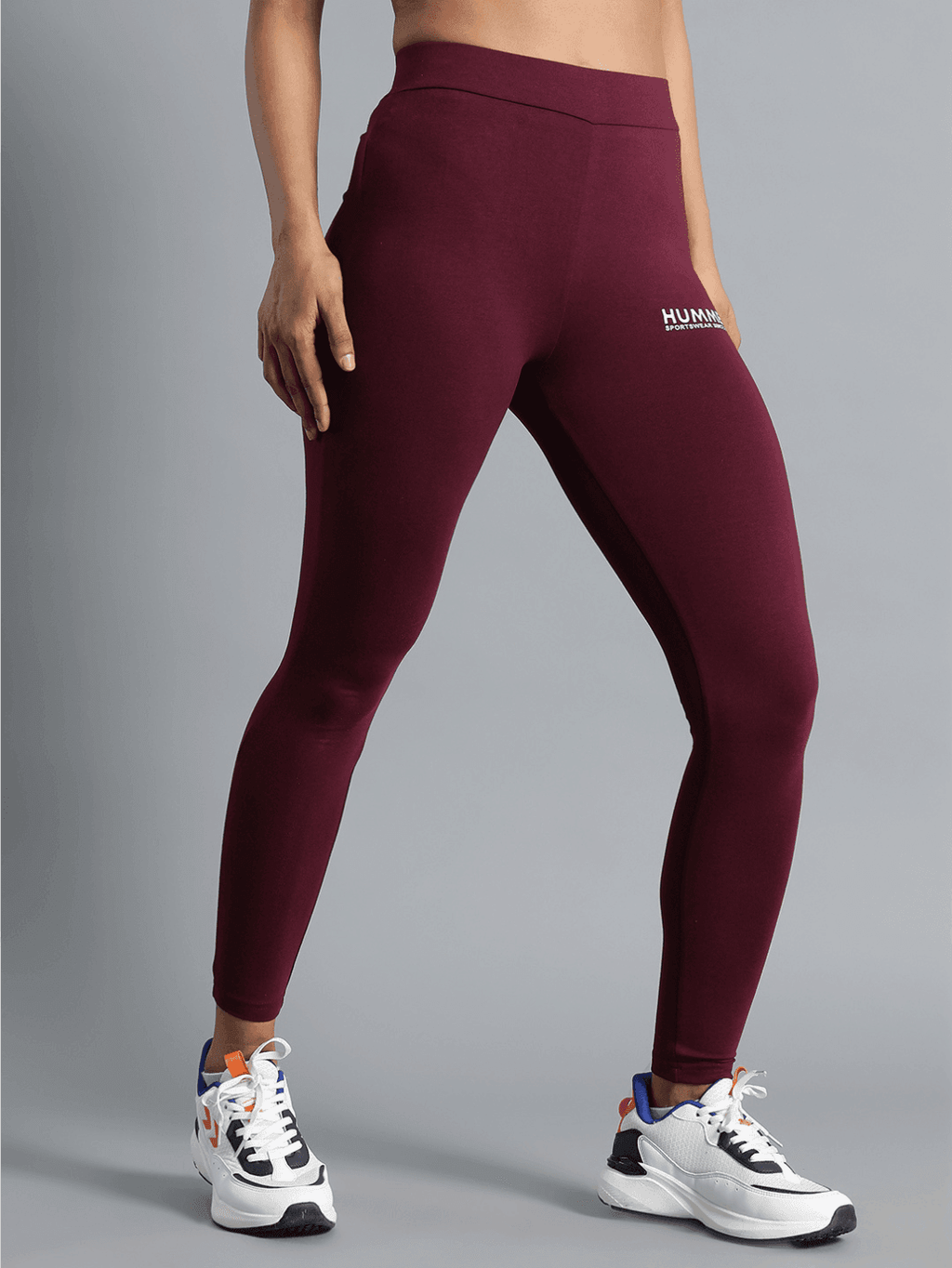 Daily Slim Fit Cotton Elastane Tights - Burgundy