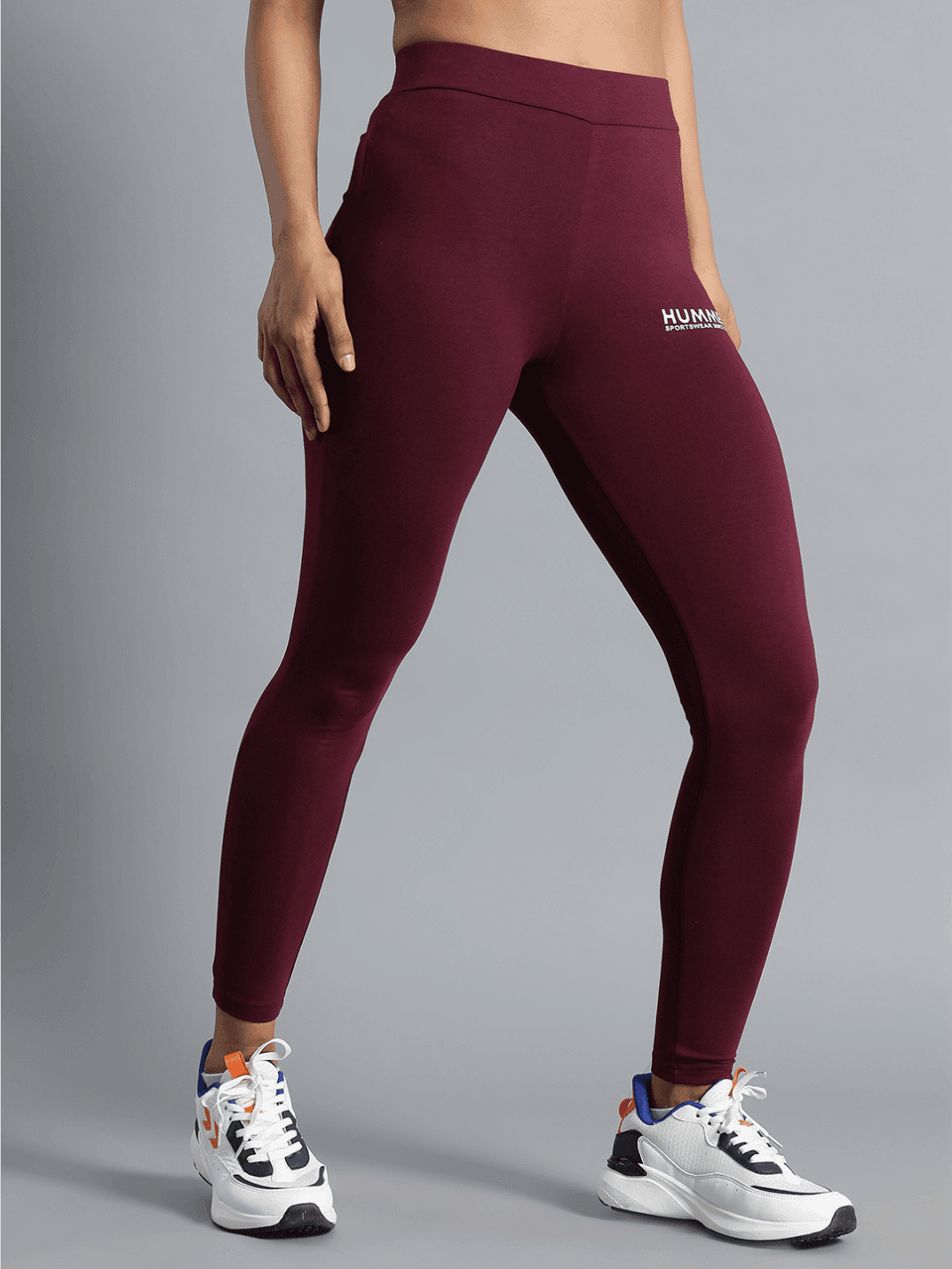 Daily Slim Fit Cotton Elastane Tights - Burgundy
