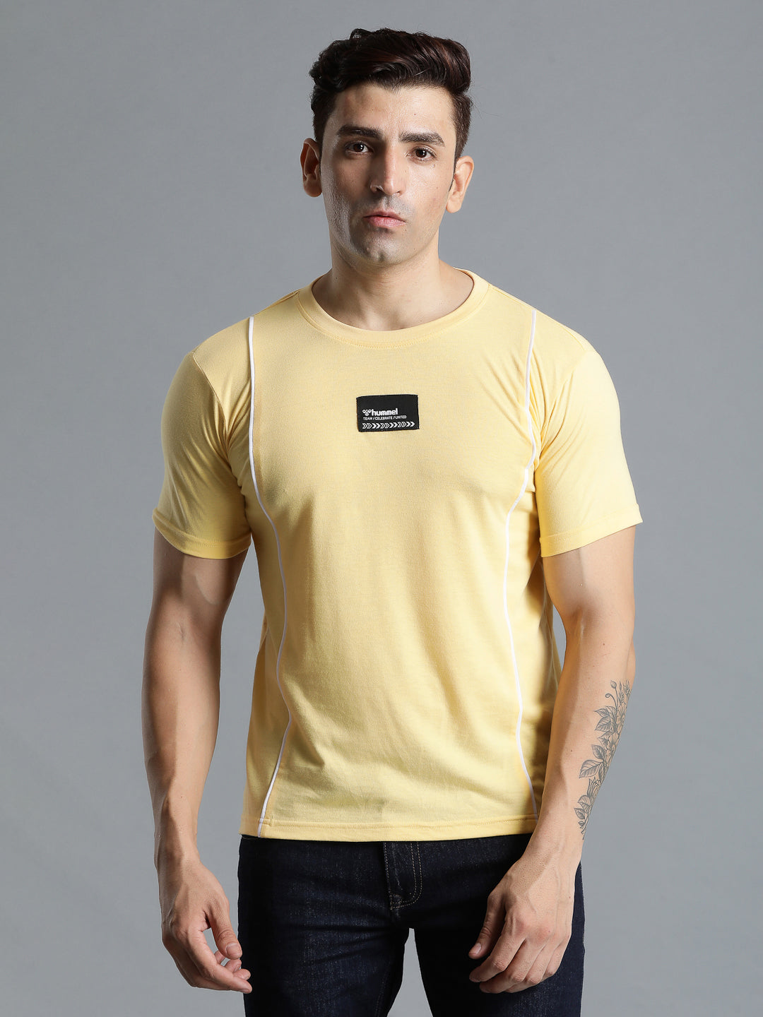 Ivan Cotton Poly T-Shirt - Yellow