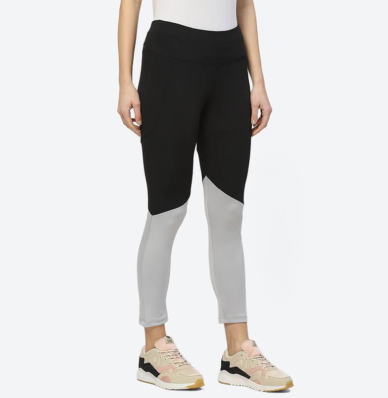 Valerie Slim Fit Polyester Tights - Black
