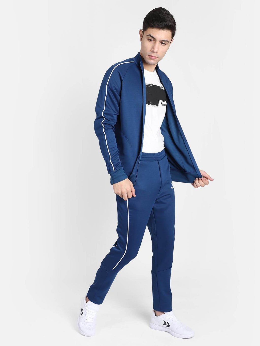 Samy Polyester Track Jacket - Blue
