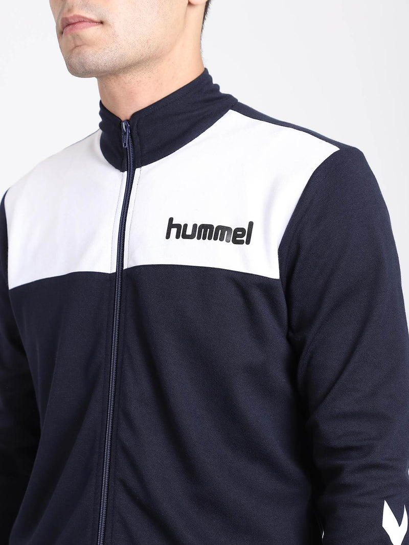 Phoebe Cotton Poly Track Jacket - Blue