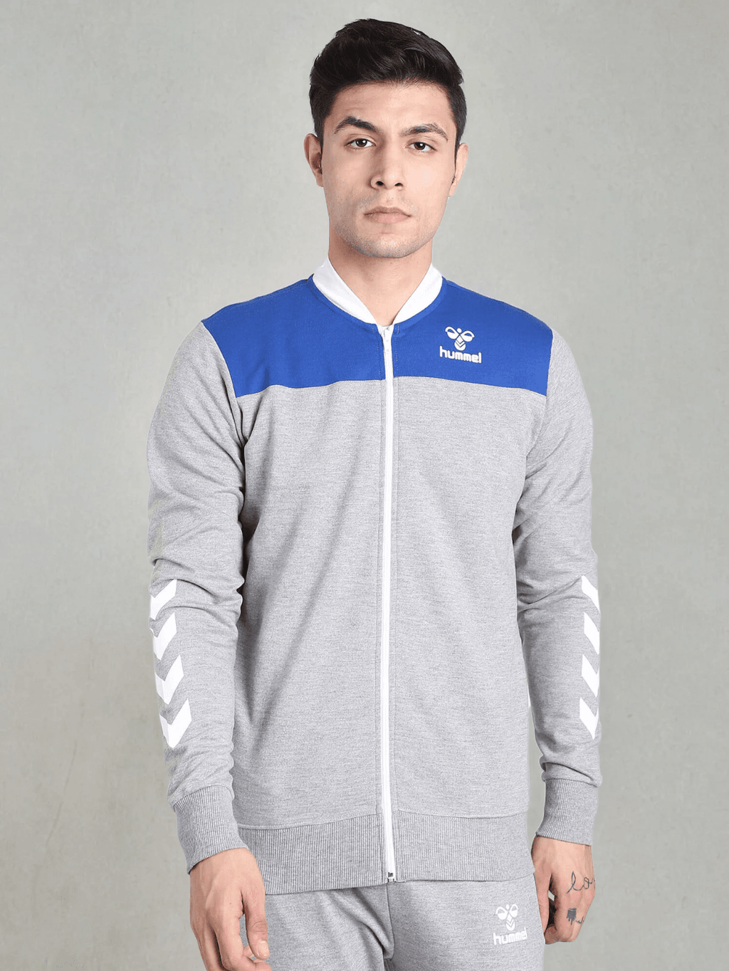 Toppus Cotton Poly Tracksuit - Grey Melange