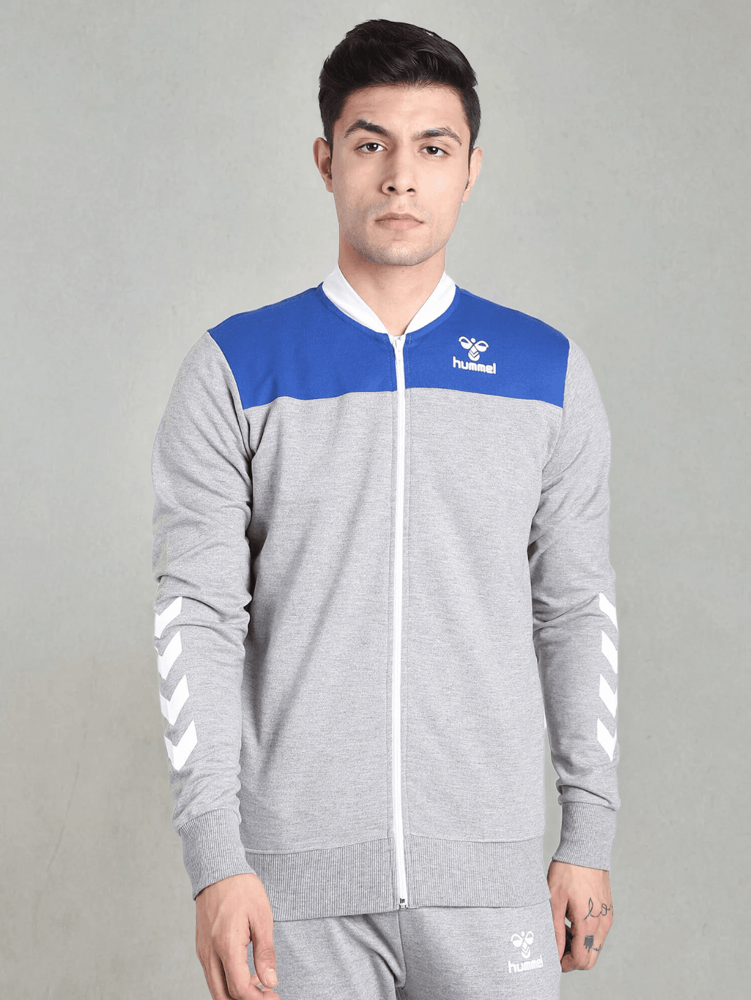 Toppus Cotton Poly Tracksuit - Grey Melange