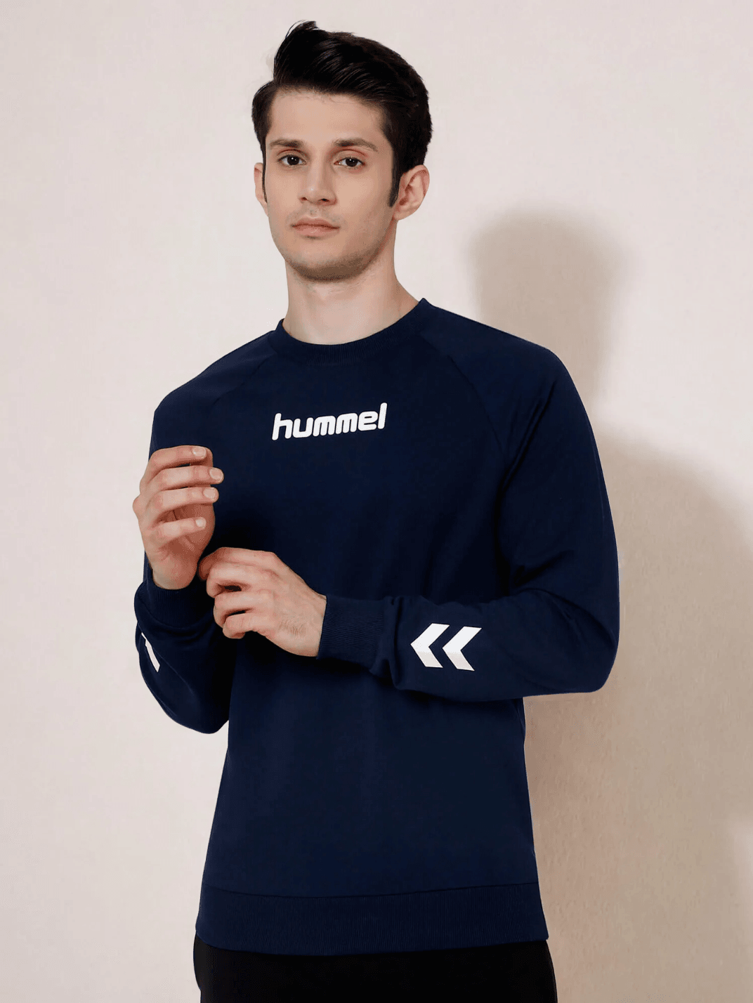Casoi Cotton Sweatshirt - Navy