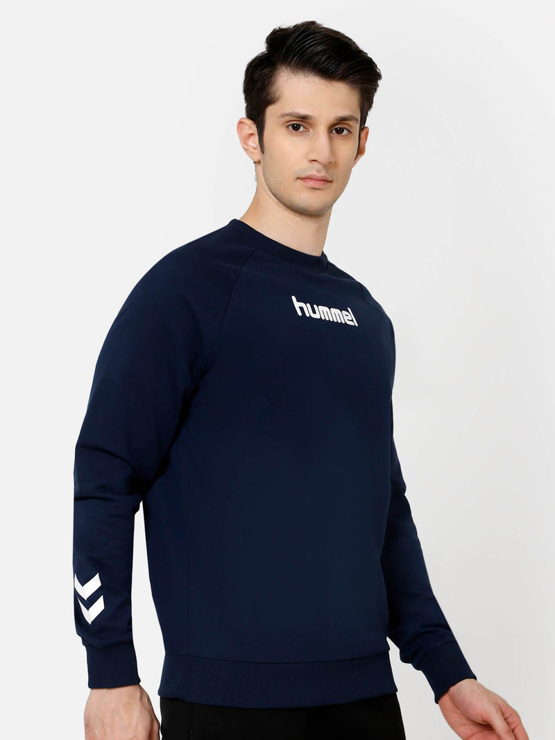 Casoi Cotton Sweatshirt - Navy