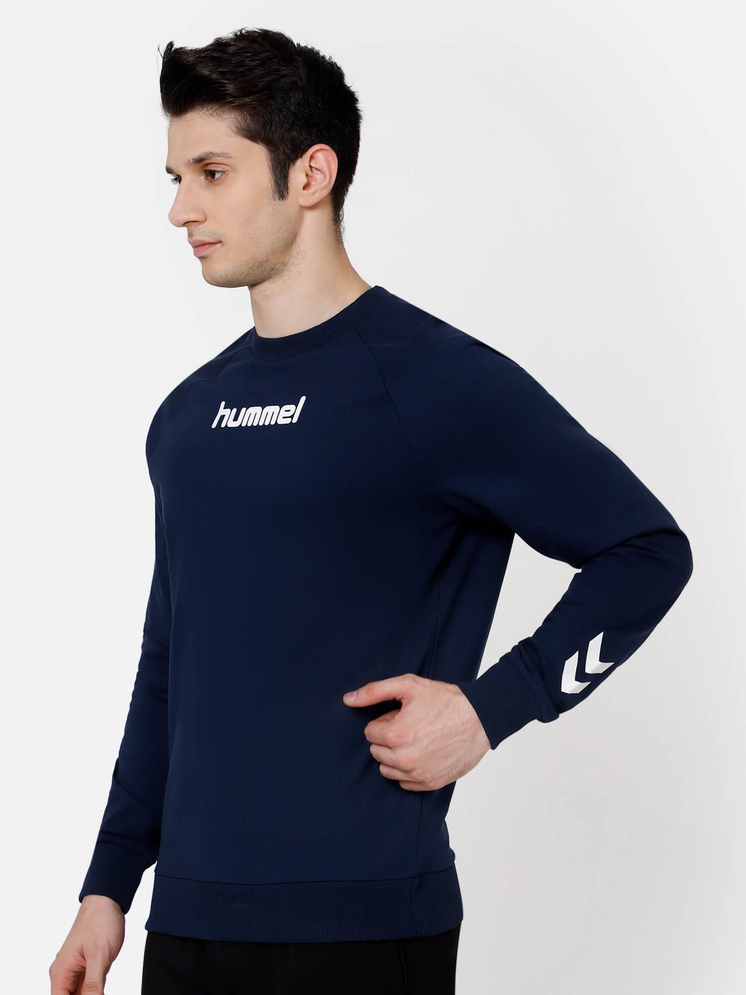 Casoi Cotton Sweatshirt - Navy