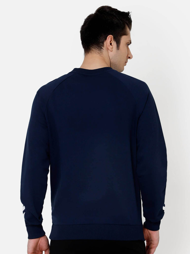 Casoi Cotton Sweatshirt - Navy