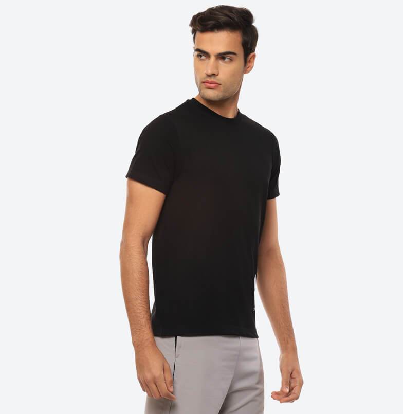 Tim Poly Cotton T-Shirt - Black