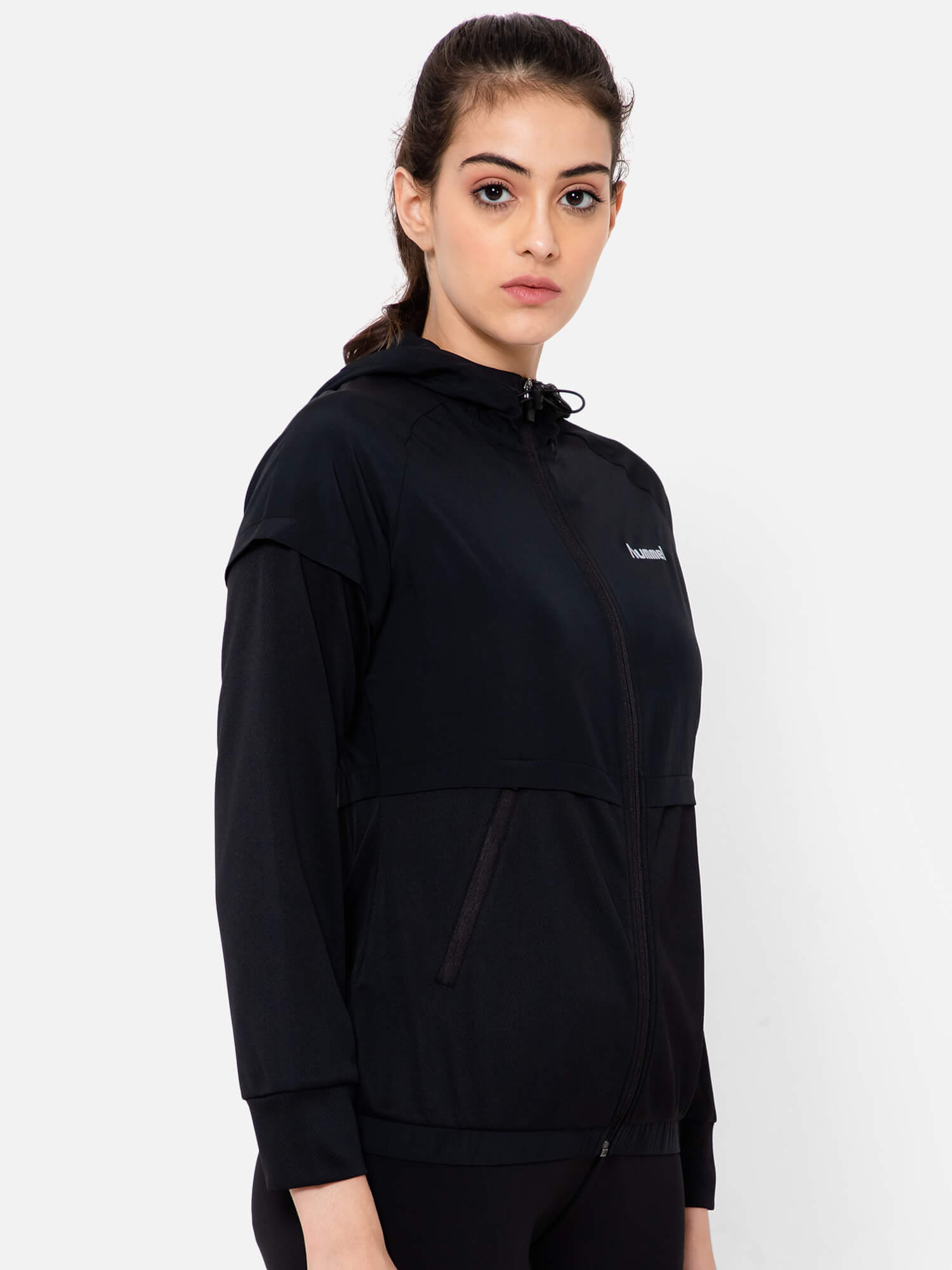 Asnee Polyester Jacket - Black
