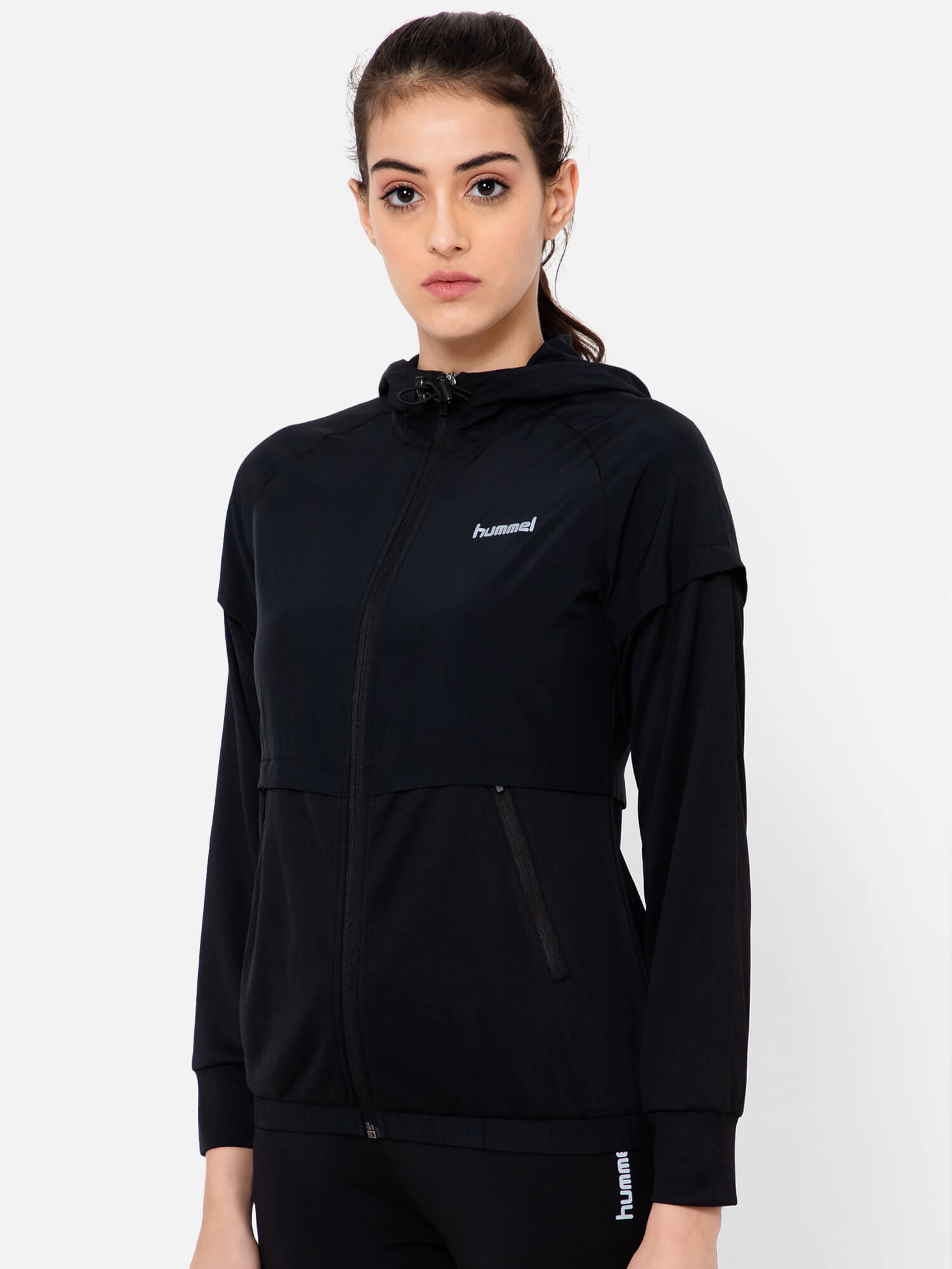 Asnee Polyester Jacket - Black