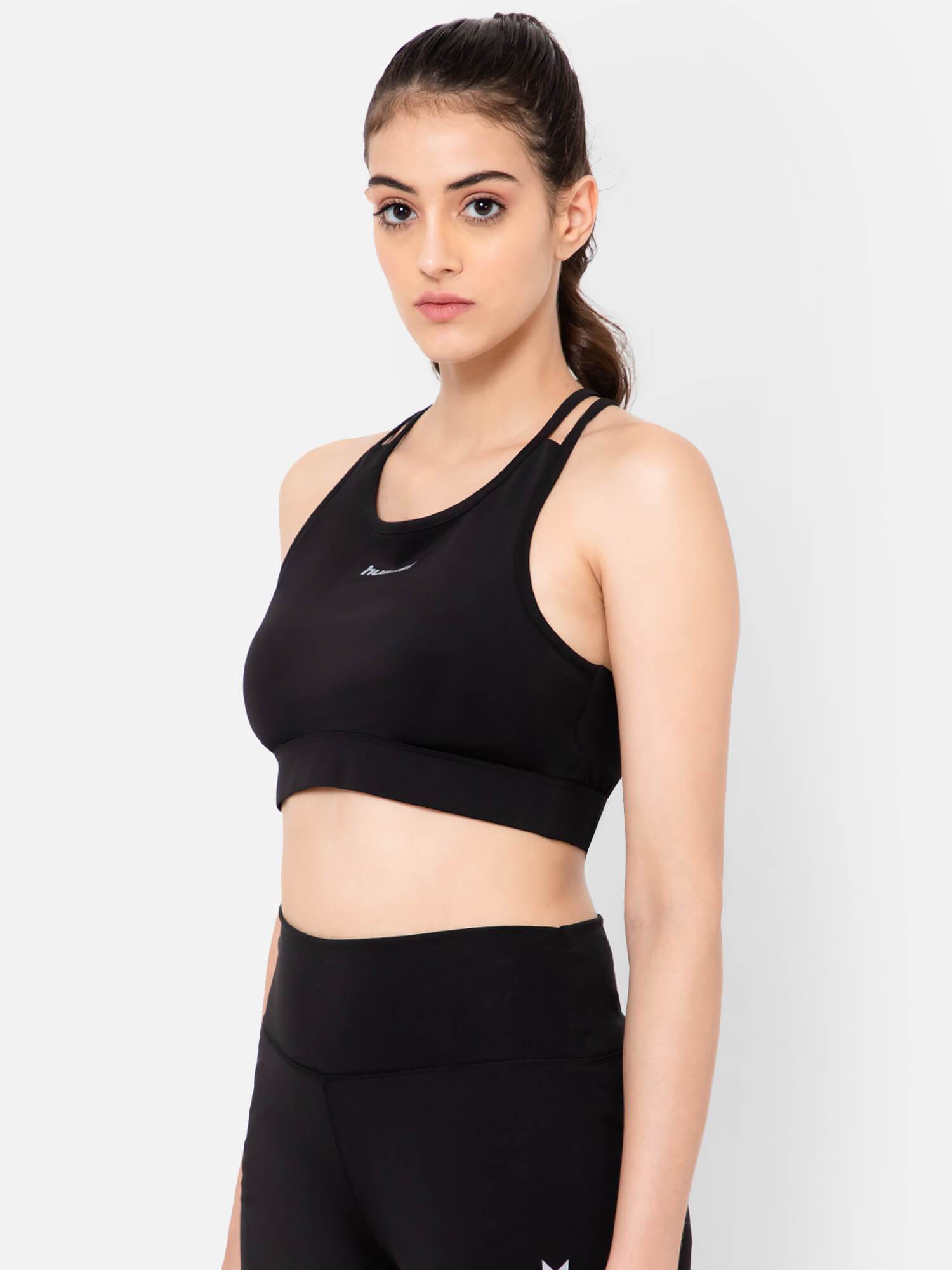 Nigel Poly Spandex Bra - Black