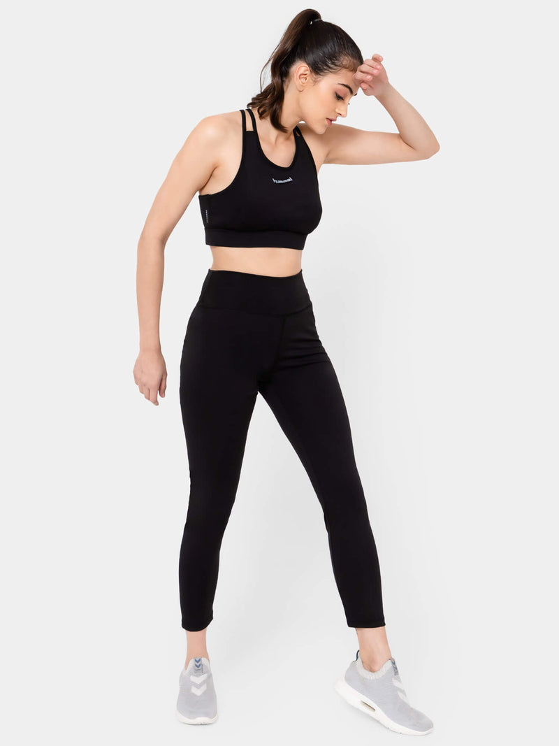 Nigel Poly Spandex Bra - Black