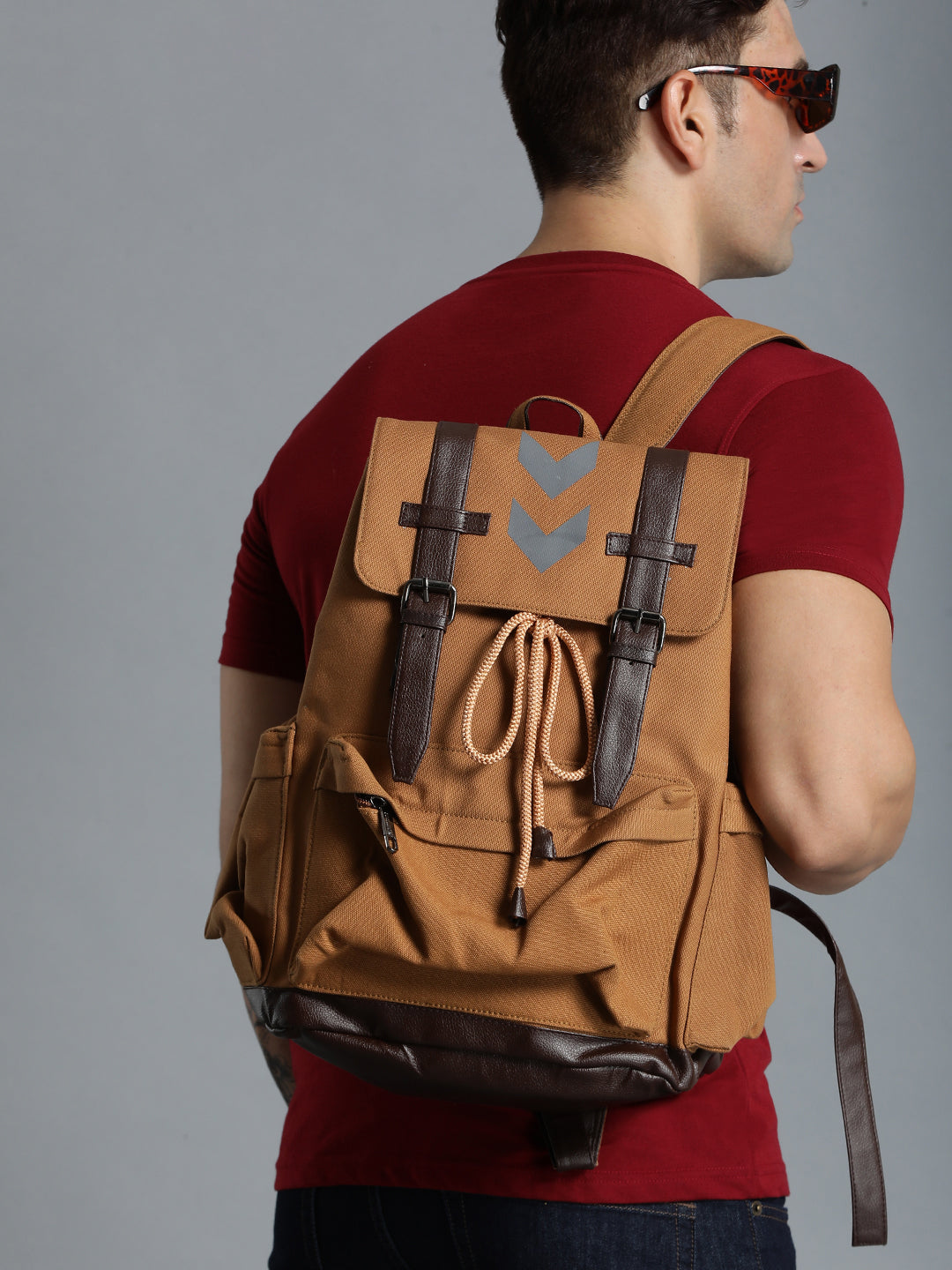 Cam Cotton Poly T-Shirt - Maroon