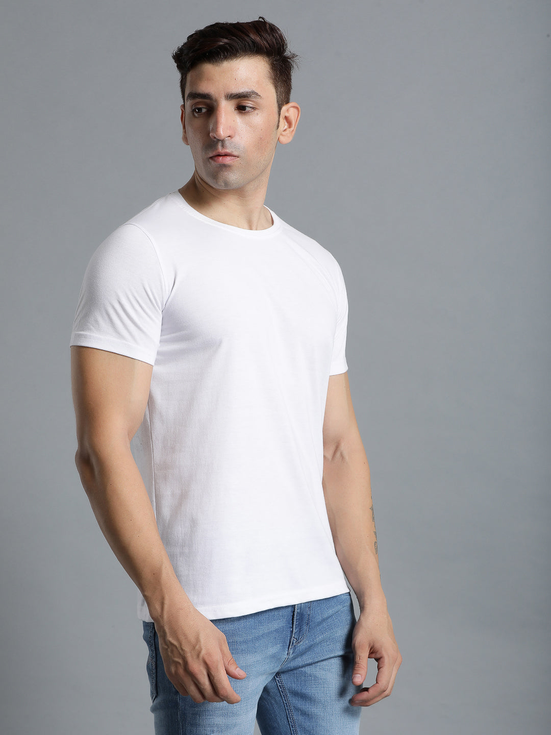 Cam Cotton Poly T-Shirt - White