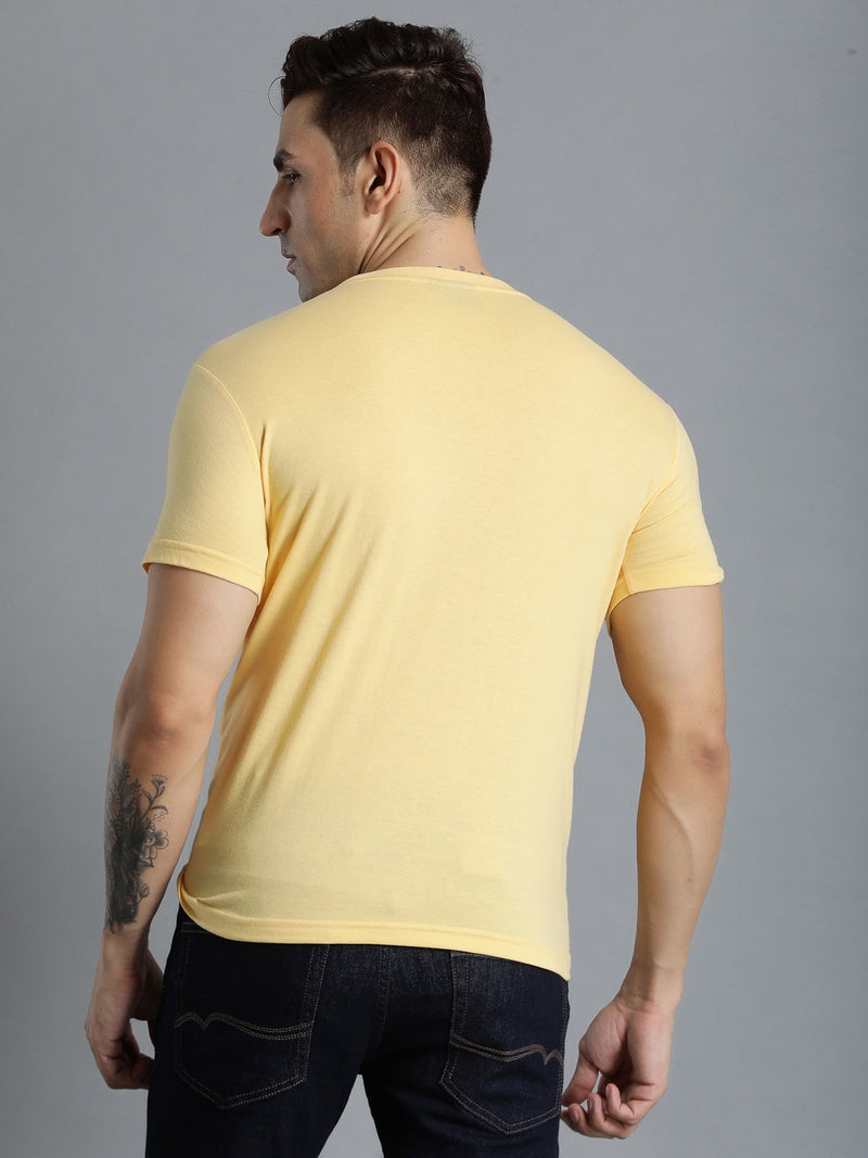 Ivan Cotton Poly T-Shirt - Yellow
