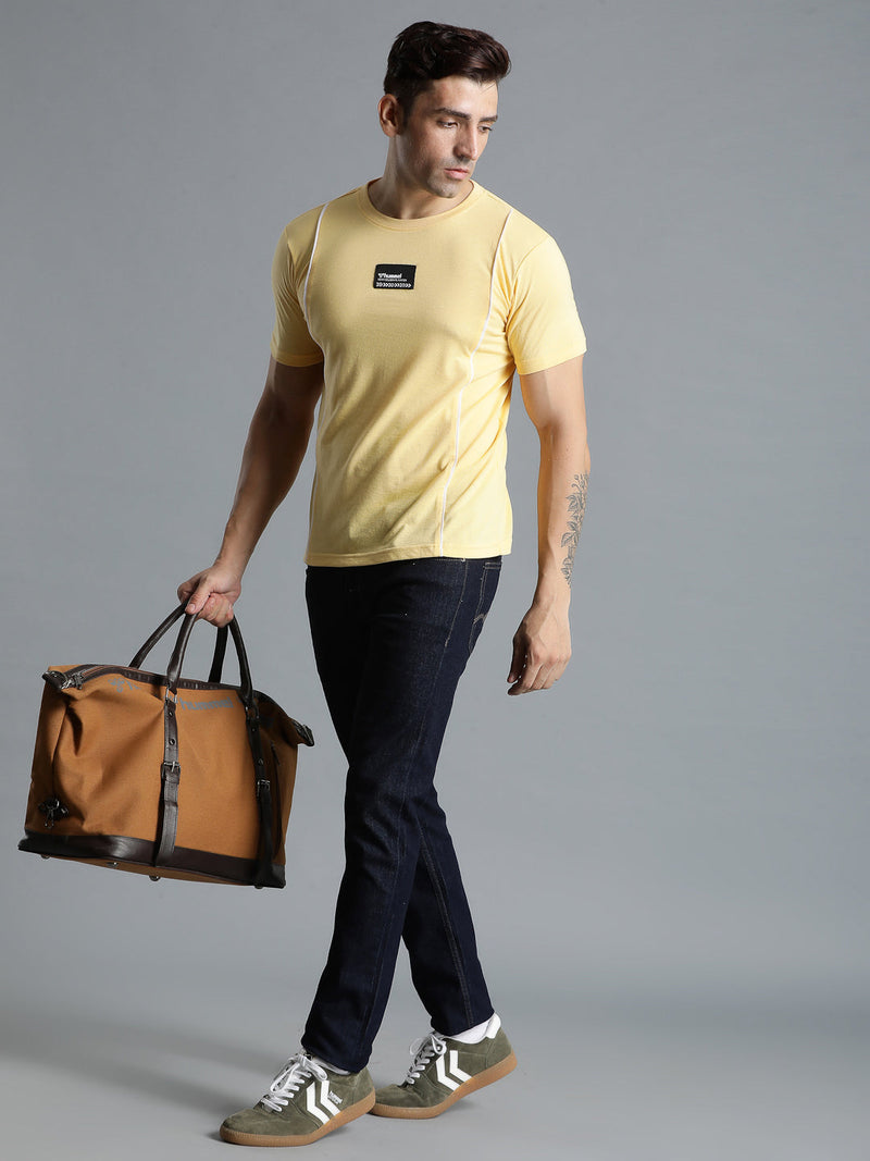 Ivan Cotton Poly T-Shirt - Yellow