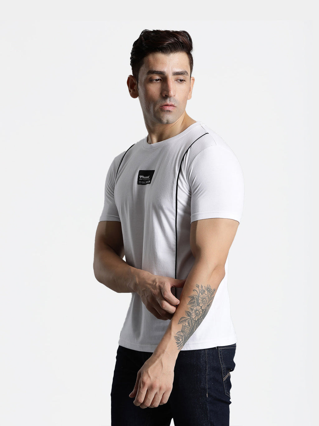 Ivan Cotton Poly T-Shirt - White