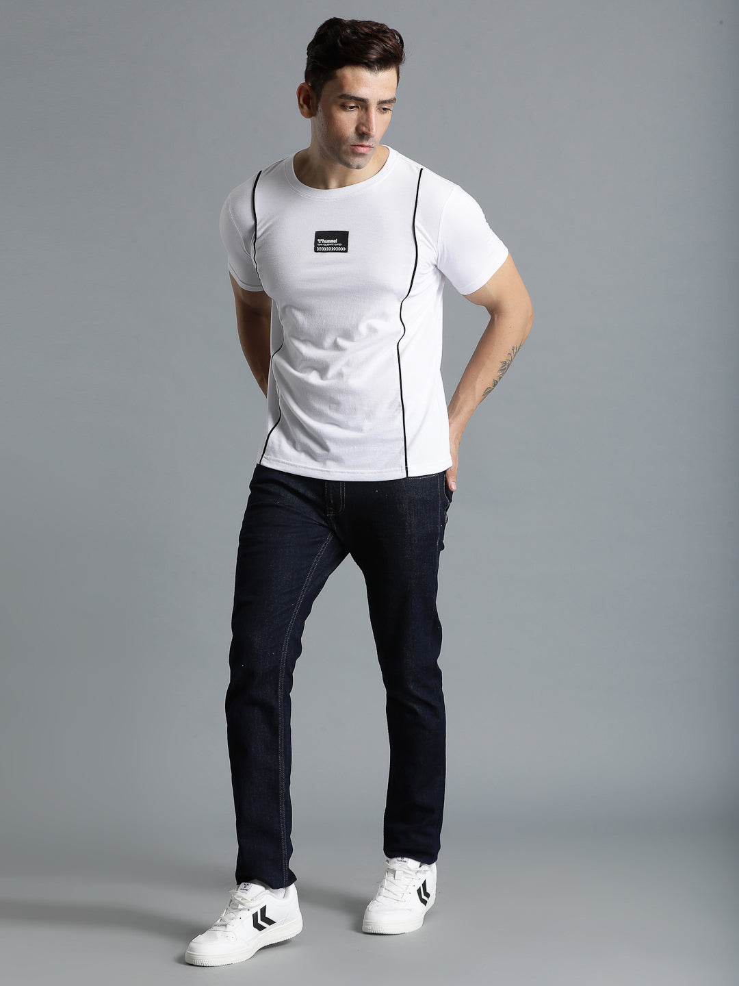 Ivan Cotton Poly T-Shirt - White