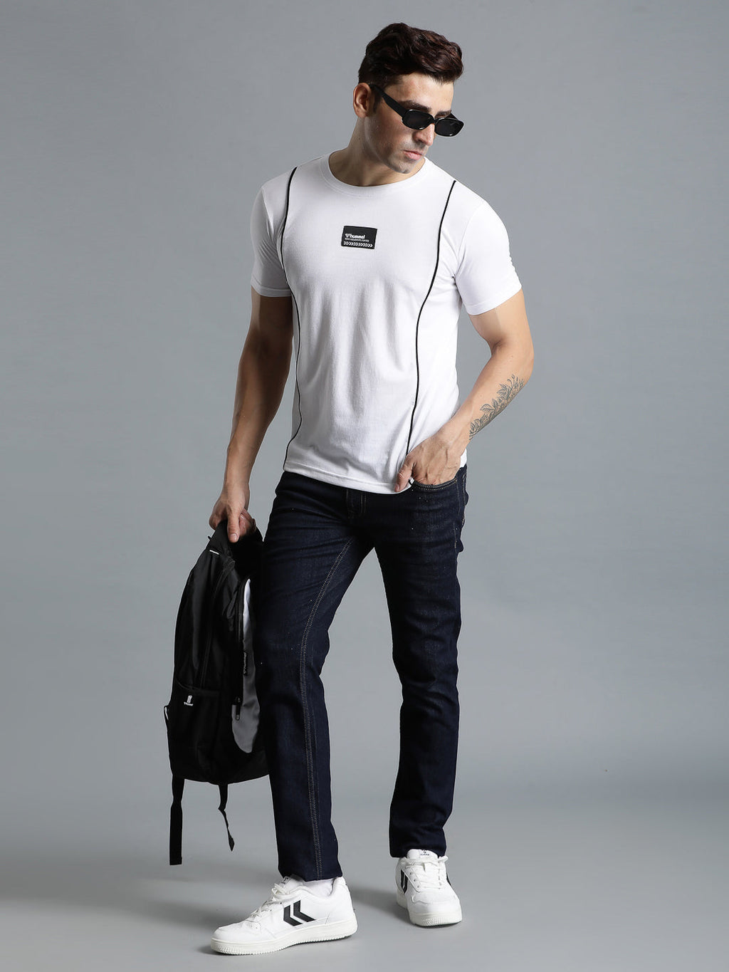 Ivan Cotton Poly T-Shirt - White