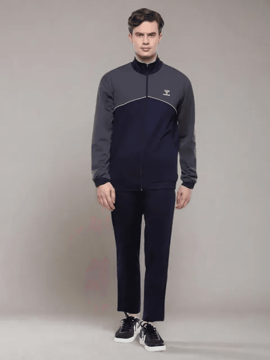 Sladie All-Weather Polyester Tracksuit - Navy/Grey