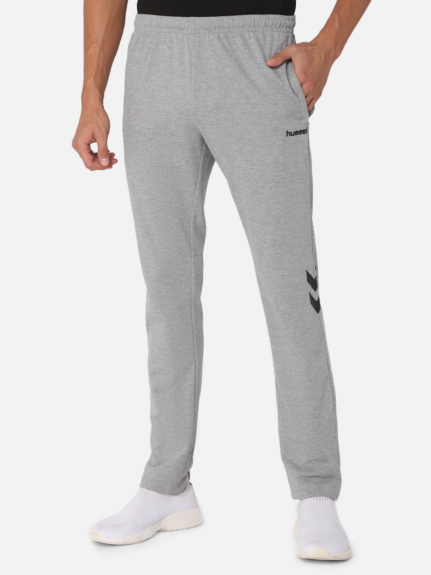 Ray Cotton Poly Tapered Pant - Grey Melange