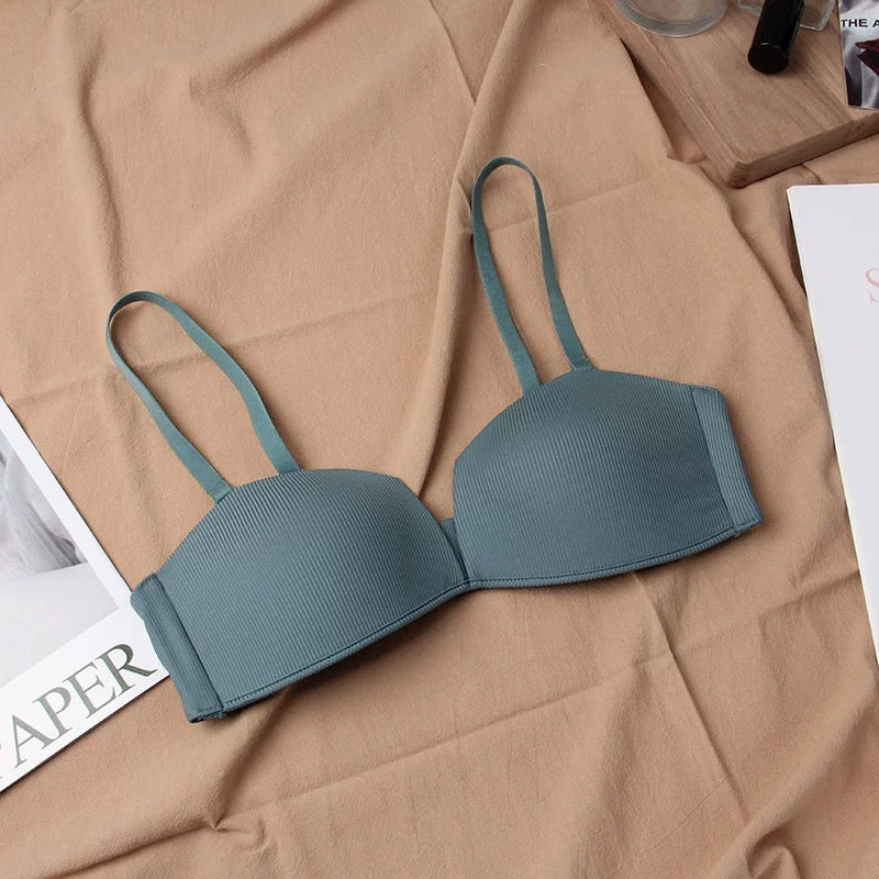 Gello Seamless Pushup Bralettes - Teal Blue