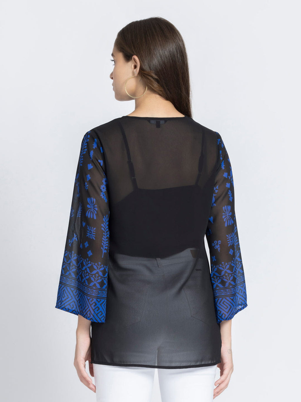 Black Aztec Print Kurti