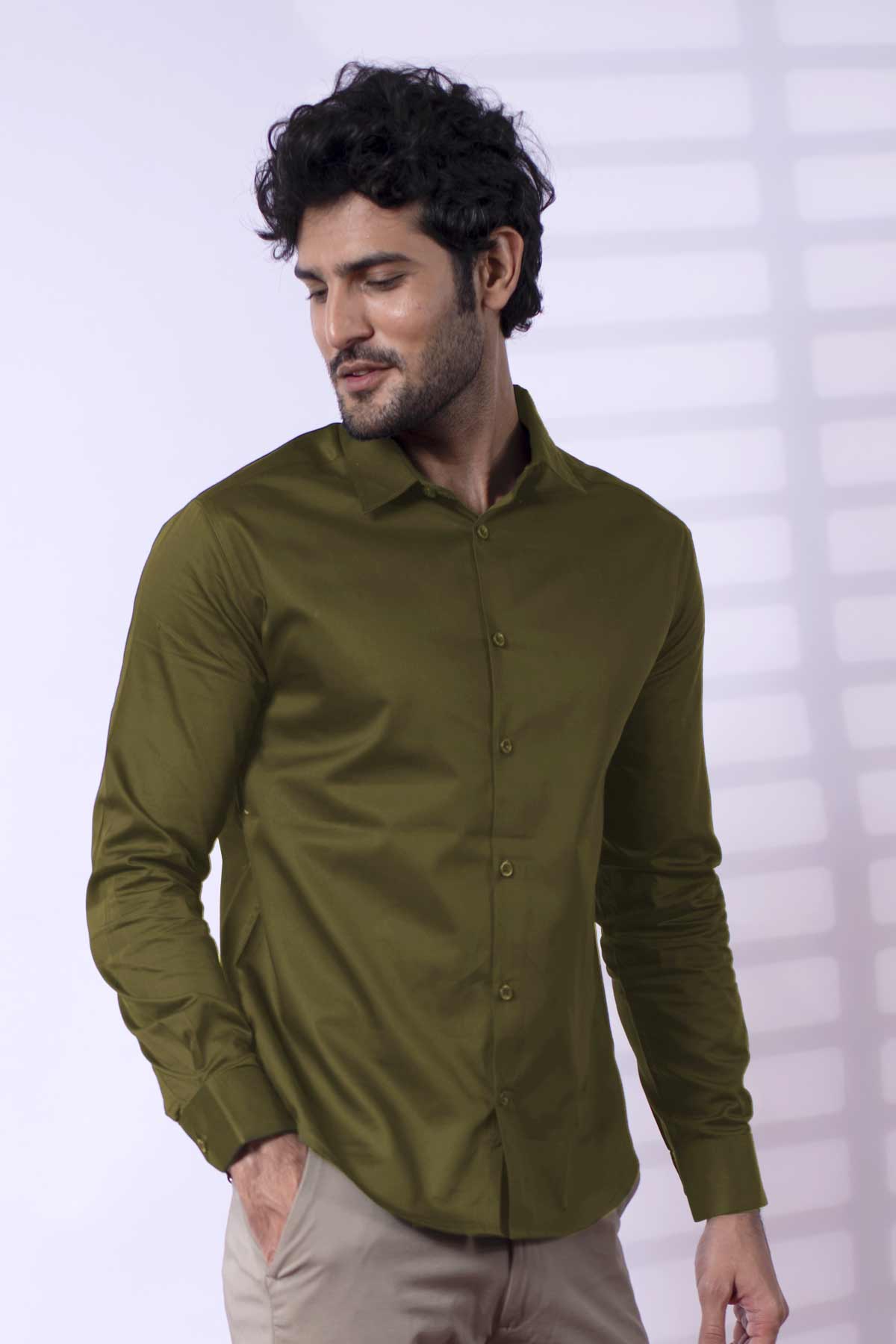Pickle Green Classic shirt - Regular fit