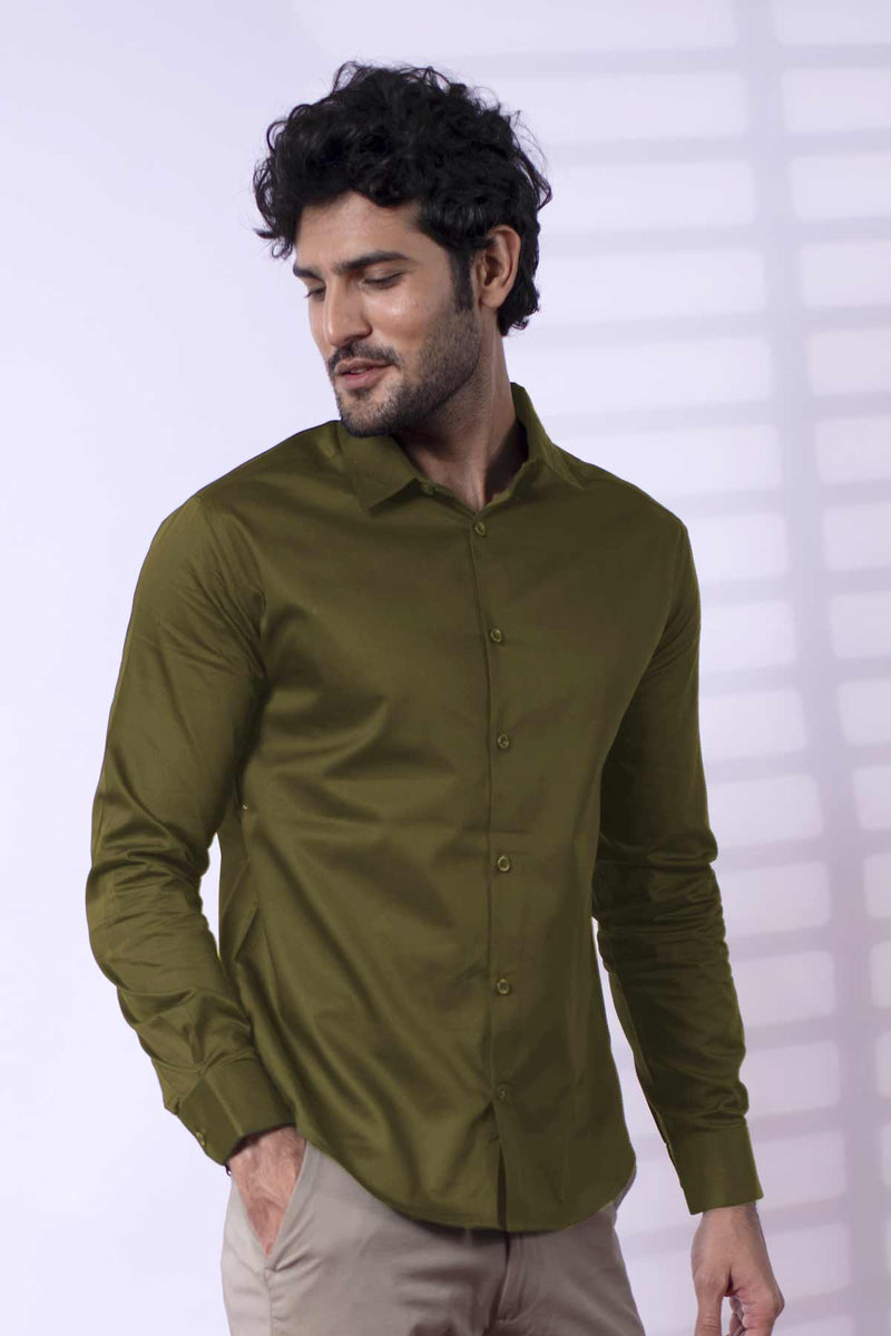 Pickle Green Classic shirt - Regular fit