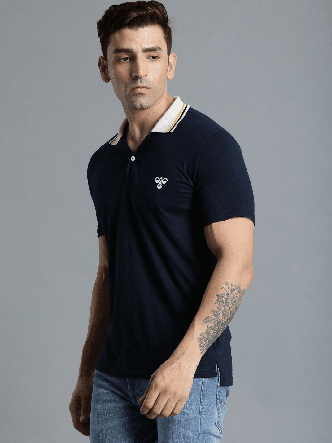Marco Cotton Poly Polo T-Shirt - Blue Nights