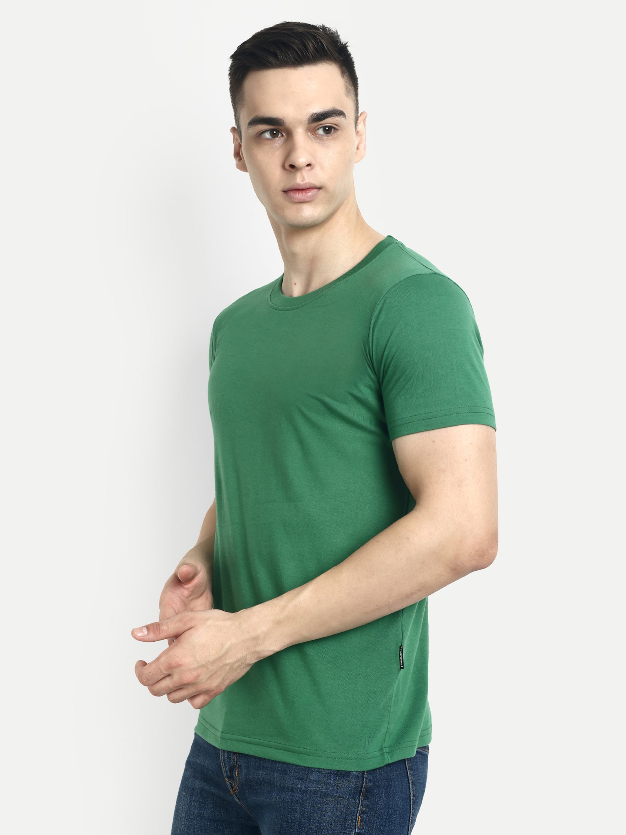 Cam Cotton Poly T-Shirt - Green