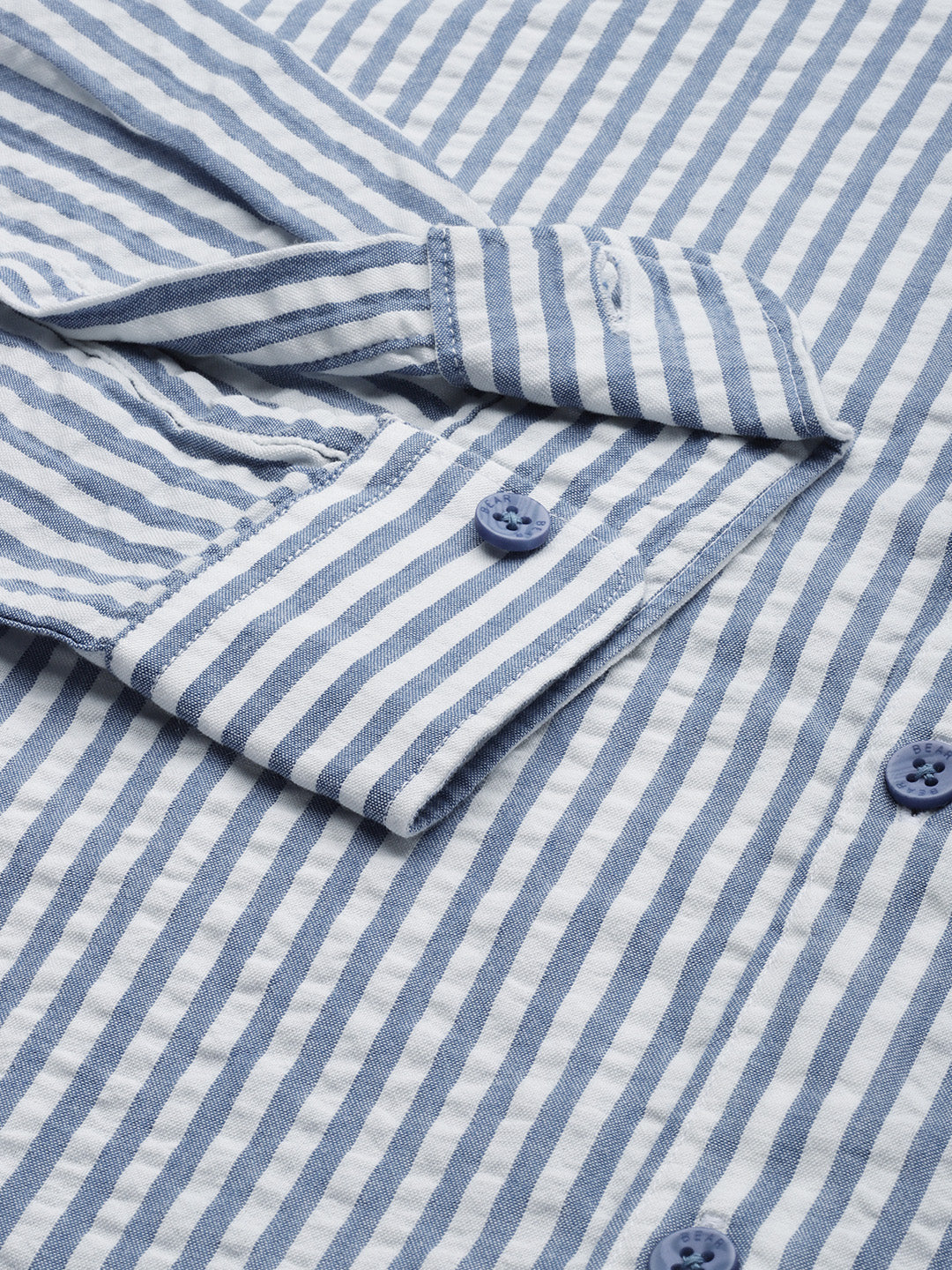 Reece - Ardor By The Bear House Men Blue Slim Fit Cotton Casual Shirt