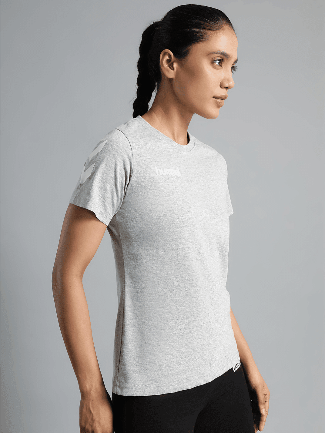 Go Cotton Poly T-Shirt - Grey Melange