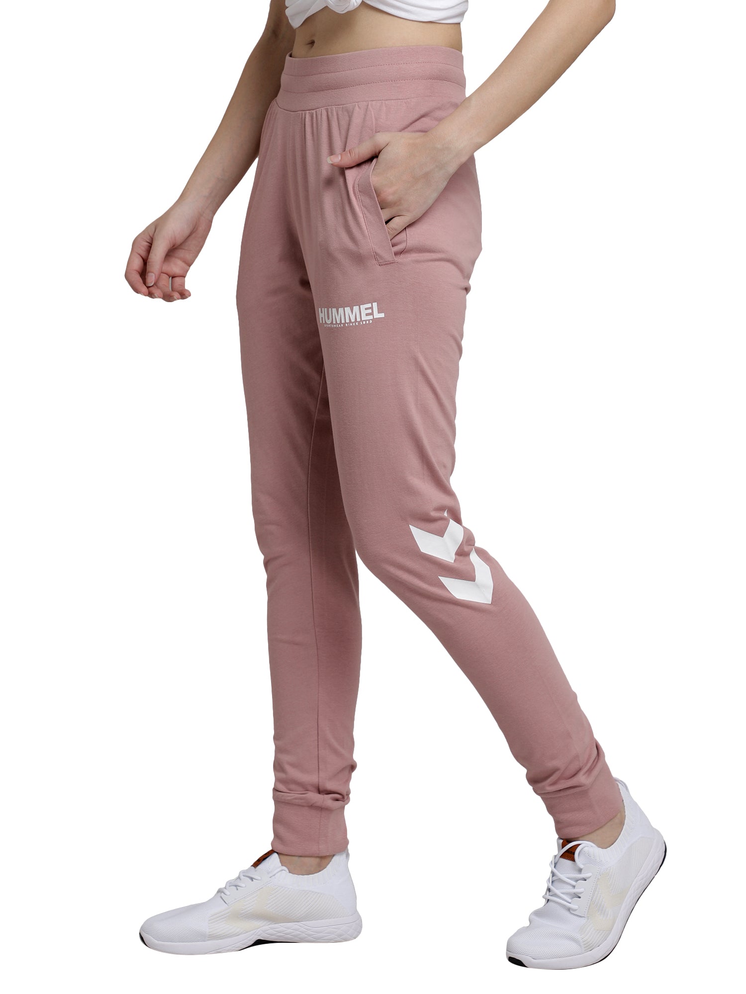 Sandra Cotton Tapered Pant - Pink