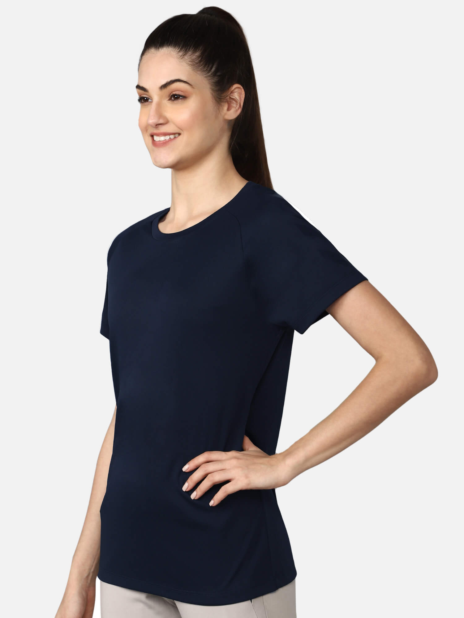 Azure Polyester T-Shirt - True Blue