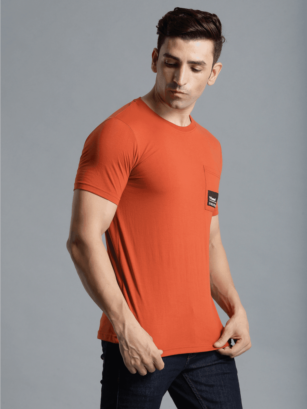 Cavo Cotton Poly T-Shirt - Rust
