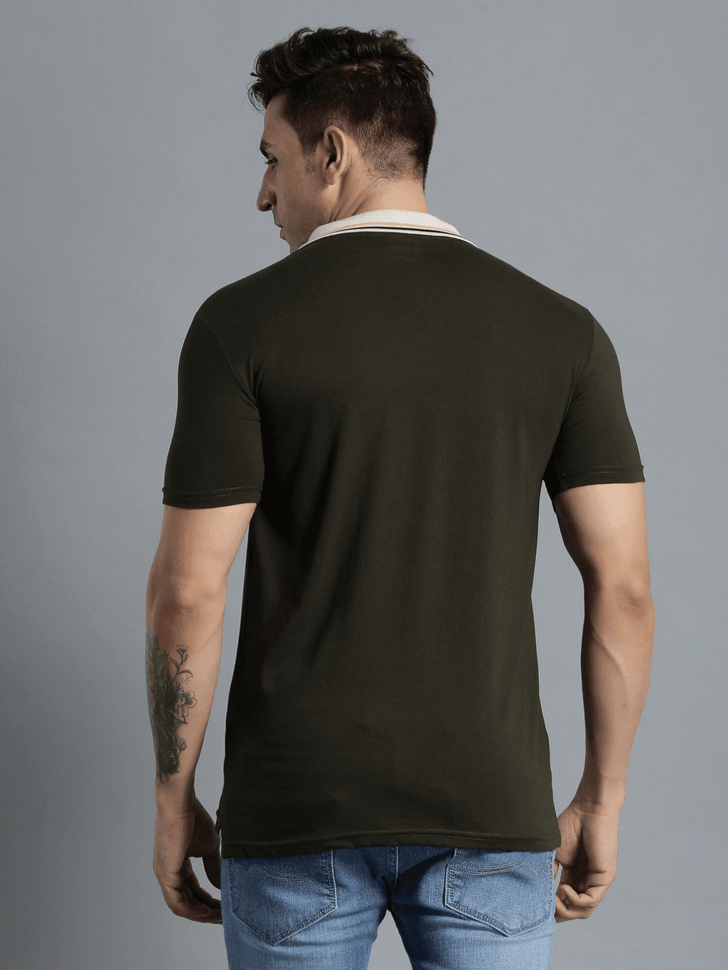 Marco Cotton Poly Polo T-Shirt - Dark Olive
