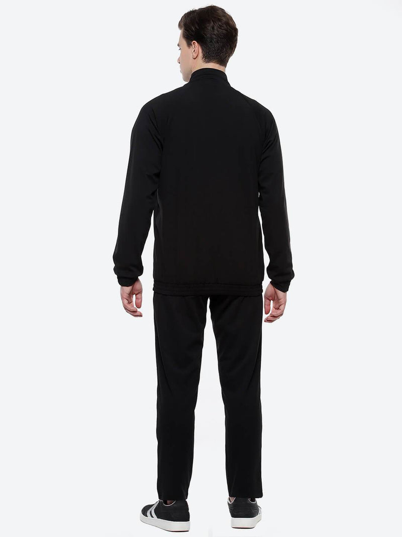 Spike Polyester Spandex Tracksuit - Black/White